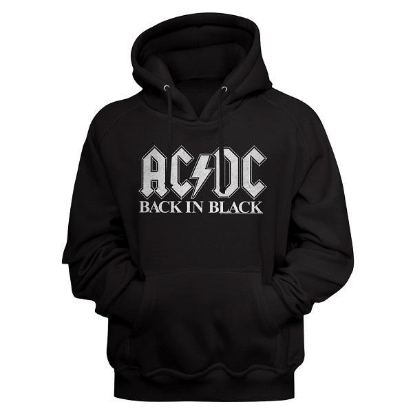 Shirt AC/DC Back in Black Pullover Hoodie
