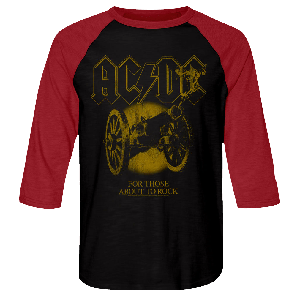 Shirt AC/DC For Those About to Rock Raglan Jersey