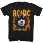 AC/DC Highway To Hell Fire Distressed T-Shirt