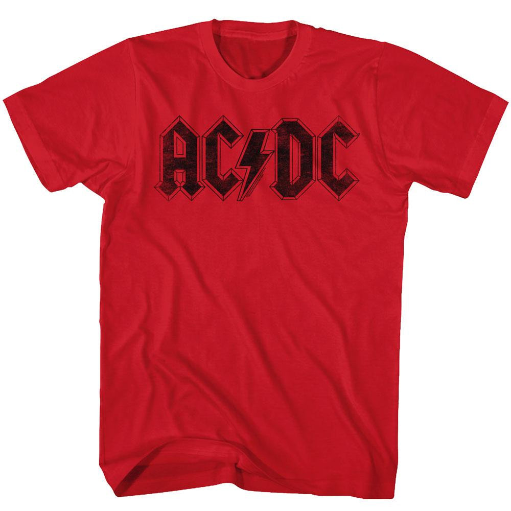 Shirt AC/DC Logo Red Heather Slim Fit T-Shirt