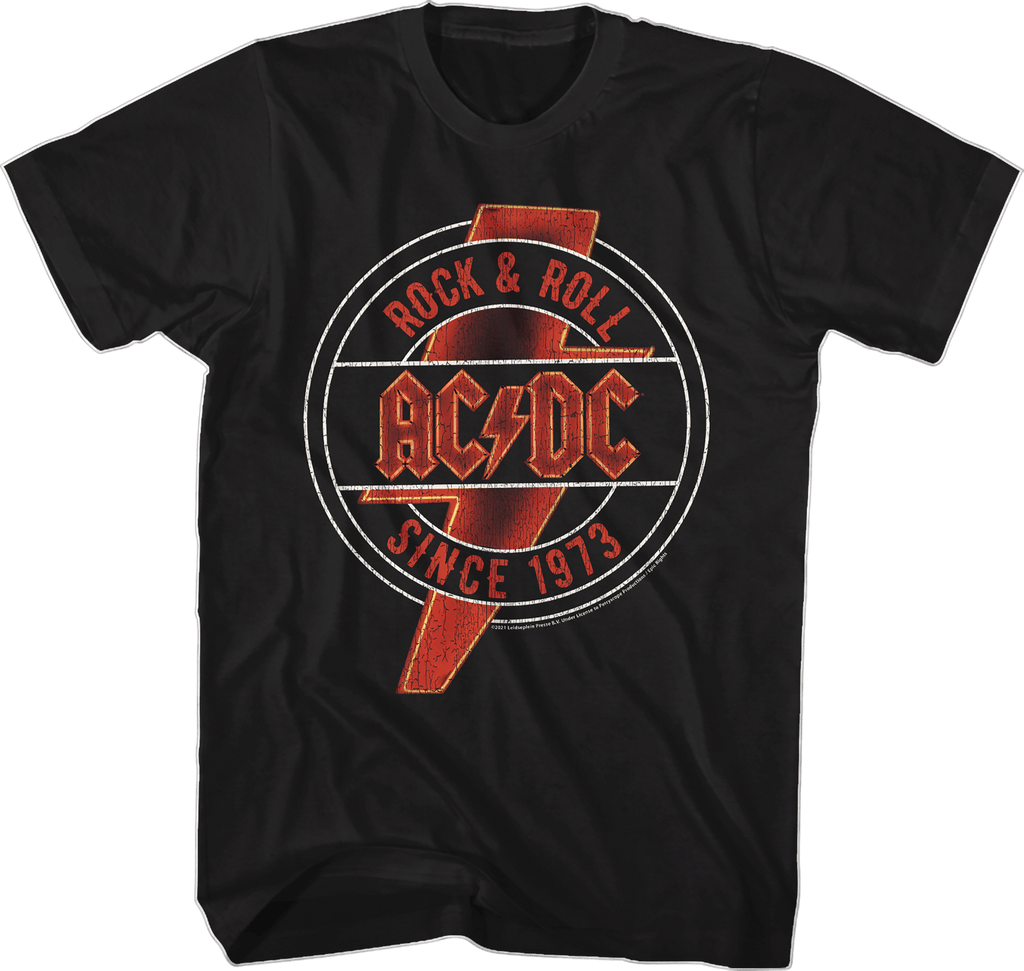AC/DC Rock & Roll Since 1973 Slim Fit T-Shirt