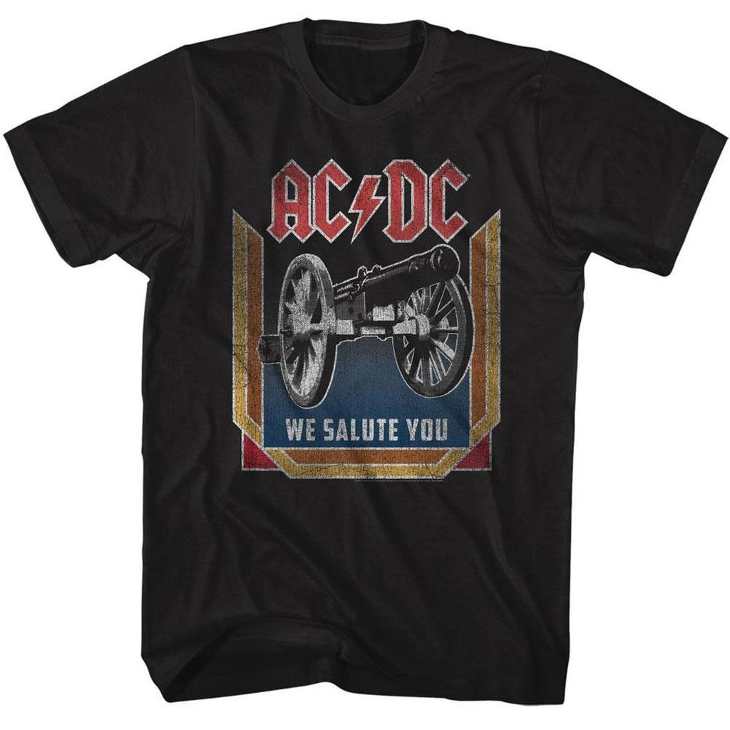 AC/DC We Salute You Cannon Black T-Shirt