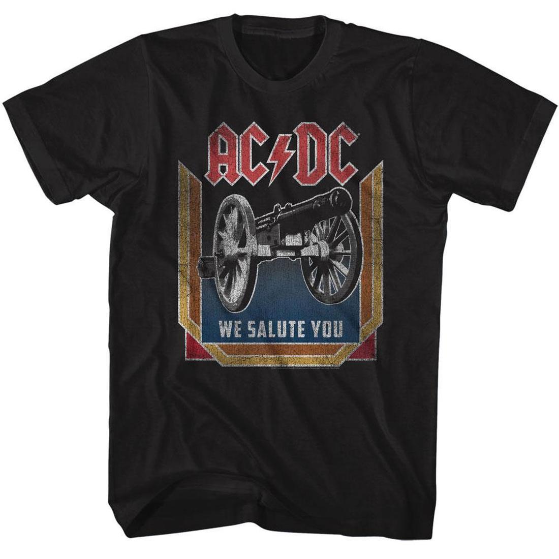 AC/DC We Salute You Cannon Black T-Shirt