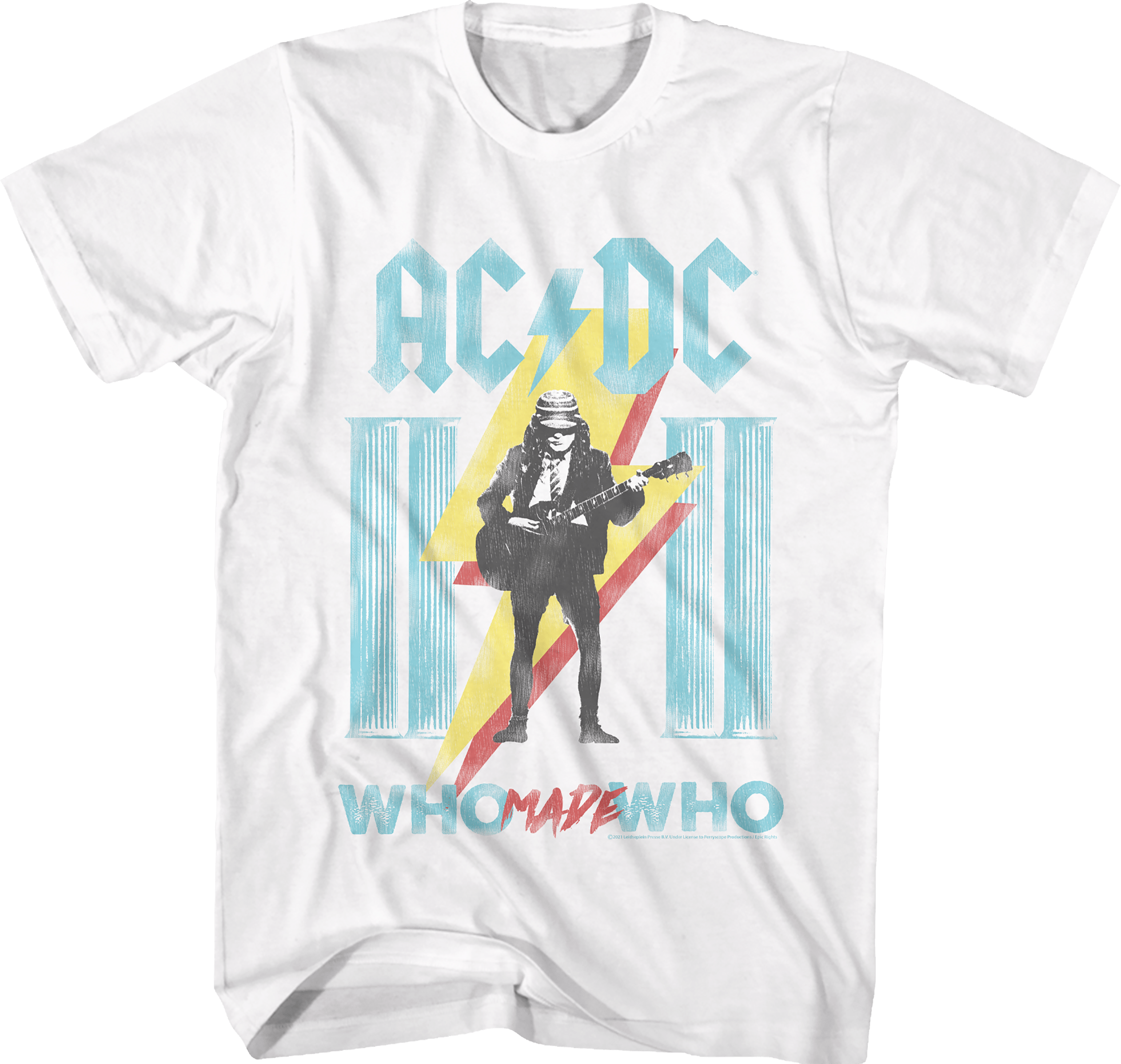 AC/DC Who Made Who White Slim Fit T-Shirt