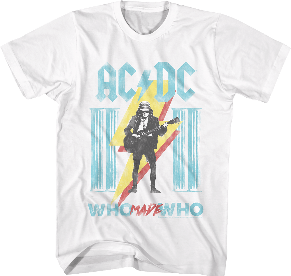 Shirt AC/DC Who Made Who White Slim Fit T-Shirt