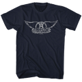 Aerosmith Distressed Wings Logo Official T-Shirt