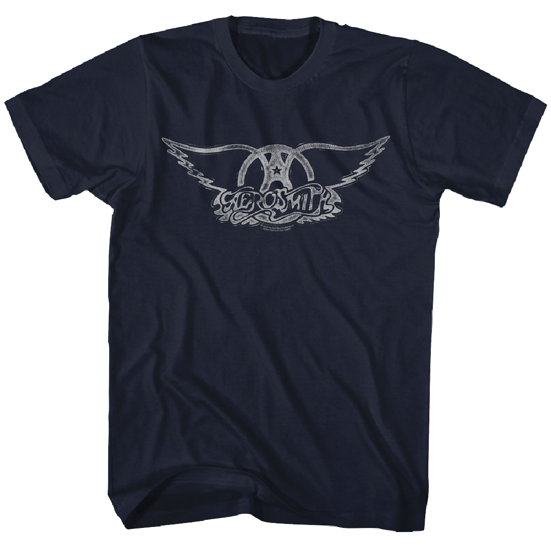 Aerosmith Distressed Wings Logo Official T-Shirt