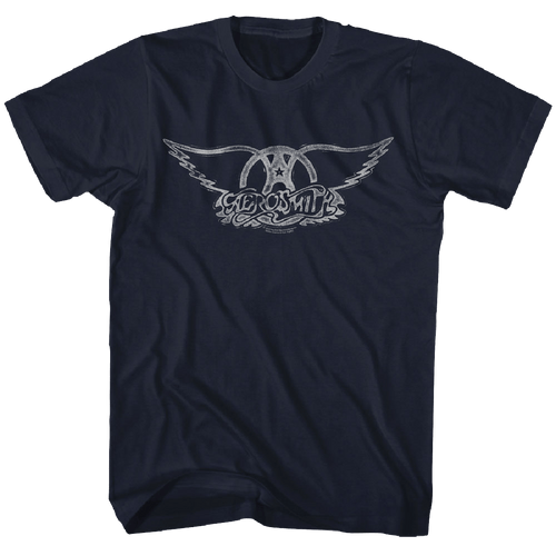 Aerosmith Distressed Wings Logo Official T-Shirt