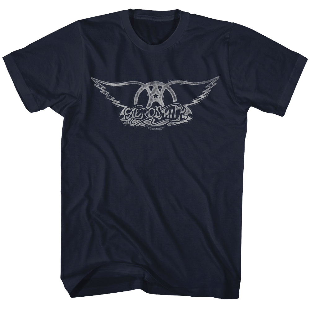 Shirt Aerosmith Distressed Wings Logo Official T-Shirt