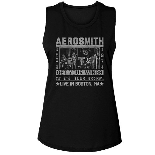 Aerosmith Get Your Wings Tour Women's Tank Top AERO569-329S, AERO569-329M, AERO569-329L, AERO569-329XL, AERO569-329XXL