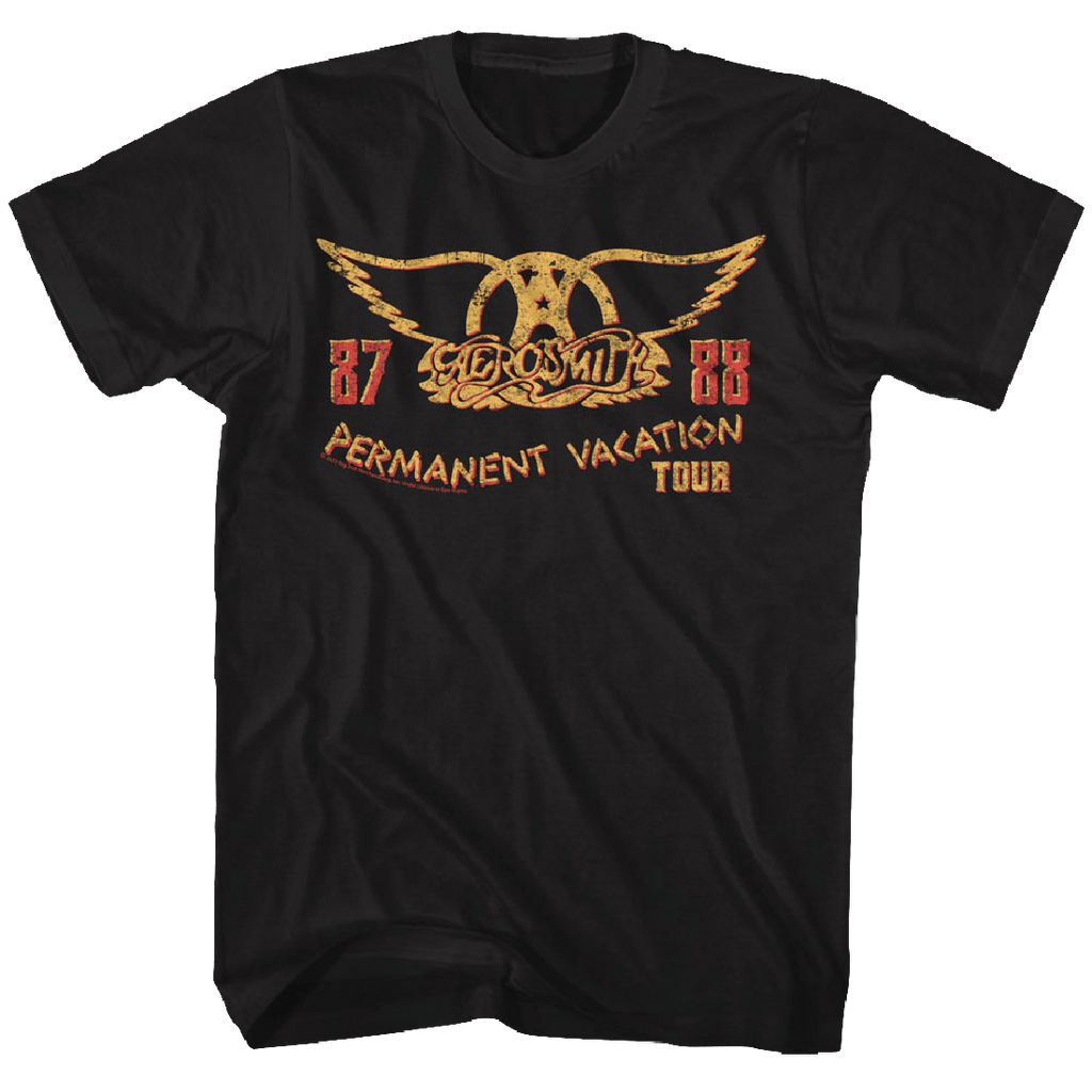 Aerosmith Permanent Vacation 87-88 Tour Official T-Shirt