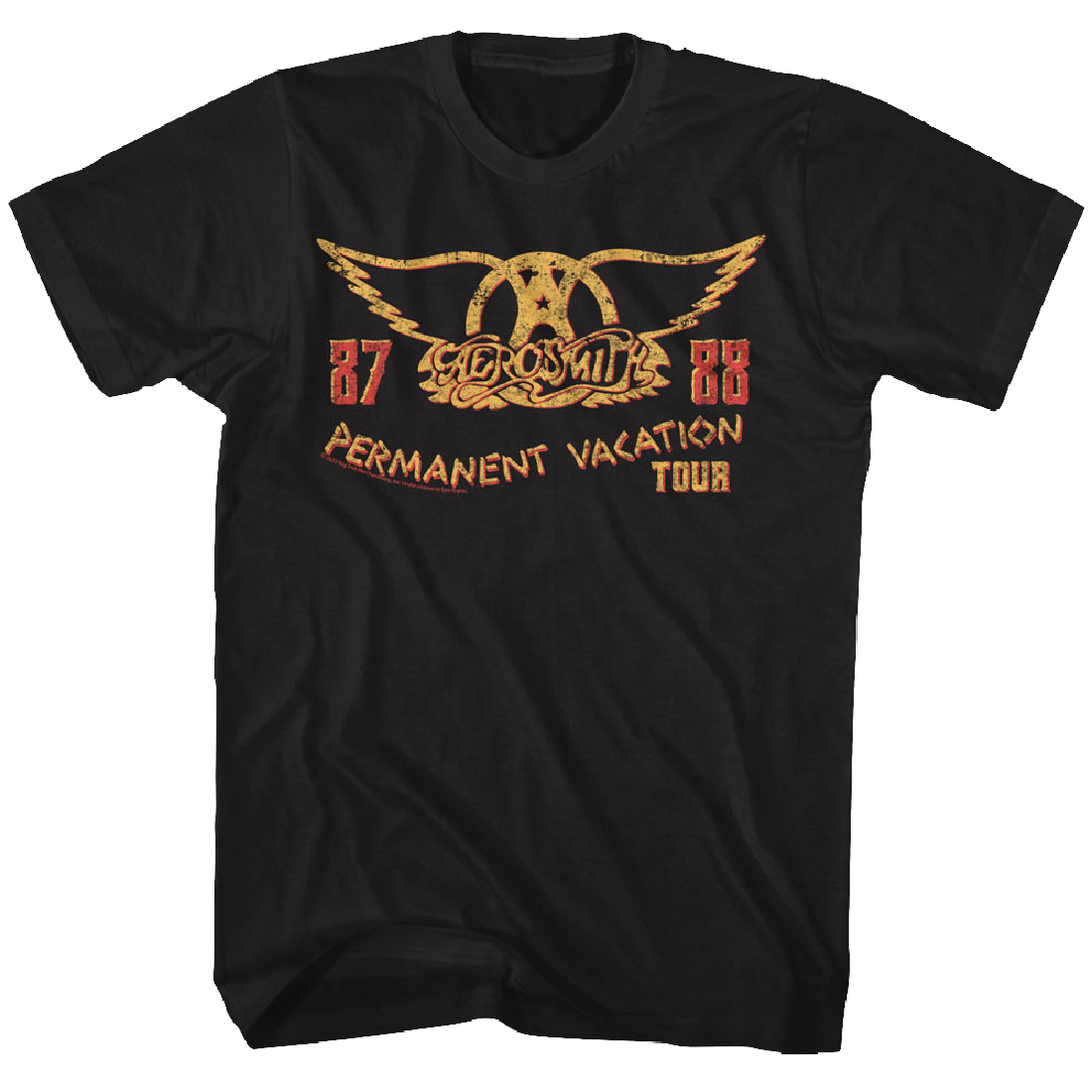 Aerosmith Permanent Vacation 87-88 Tour Official T-Shirt