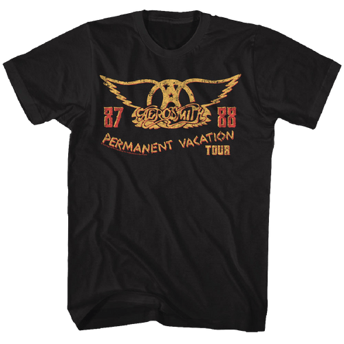Aerosmith Permanent Vacation 87-88 Tour Official T-Shirt