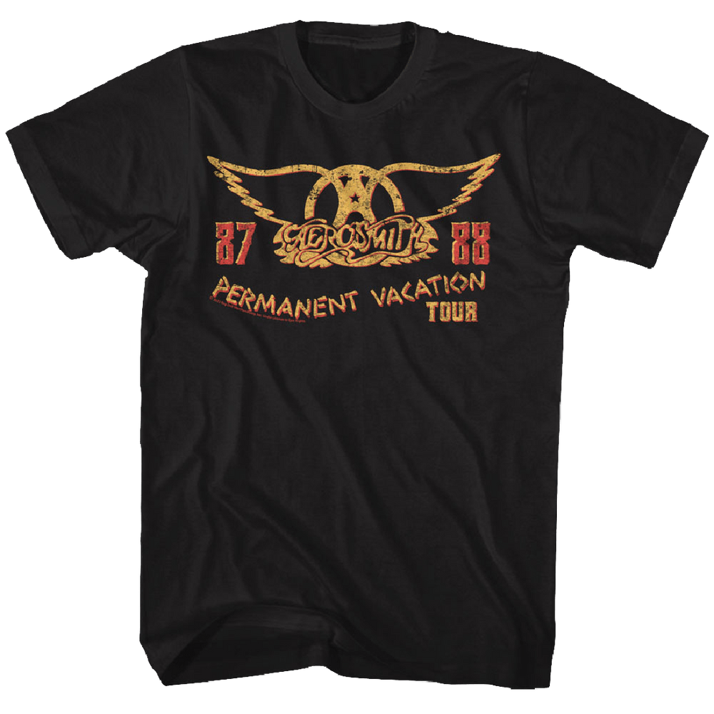 Shirt Aerosmith Permanent Vacation 87-88 Tour Official T-Shirt