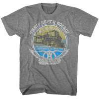 Load image into Gallery viewer, Aerosmith Train Kept a Rolling US 74 Tour Gray T-Shirt
