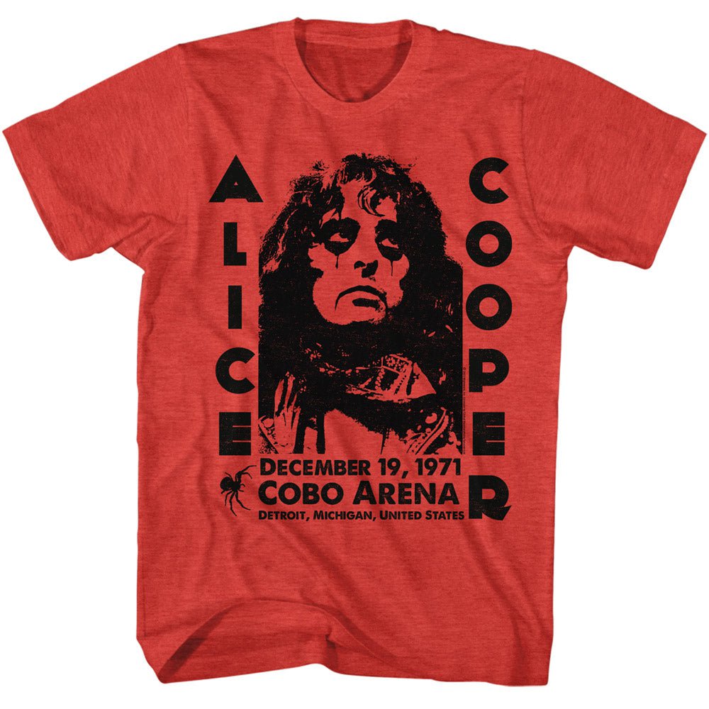 Alice Cooper Cobo Arena 1971 Slim Fit T-Shirt