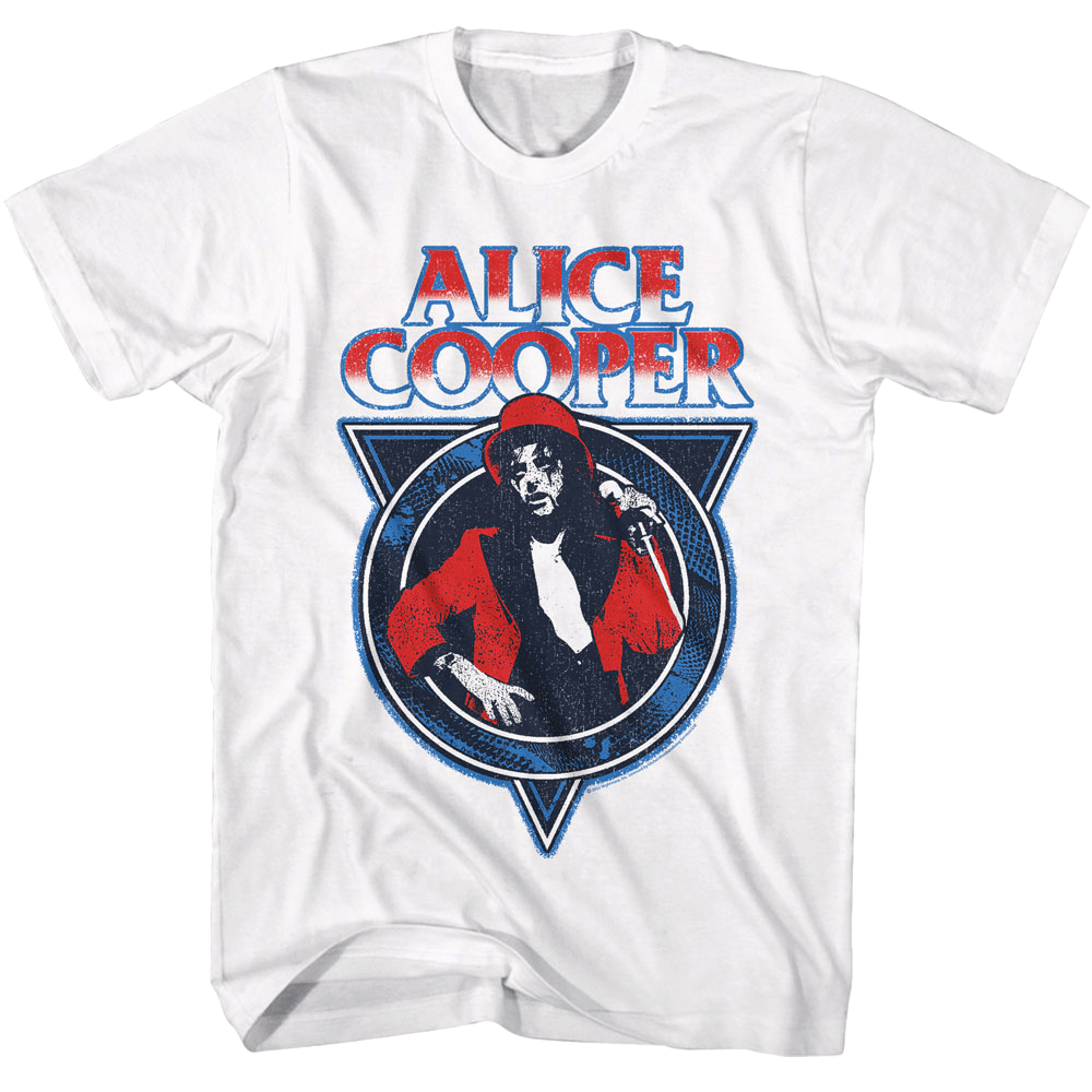 Shirt Alice Cooper Nightmare USA White Slim Fit T-Shirt