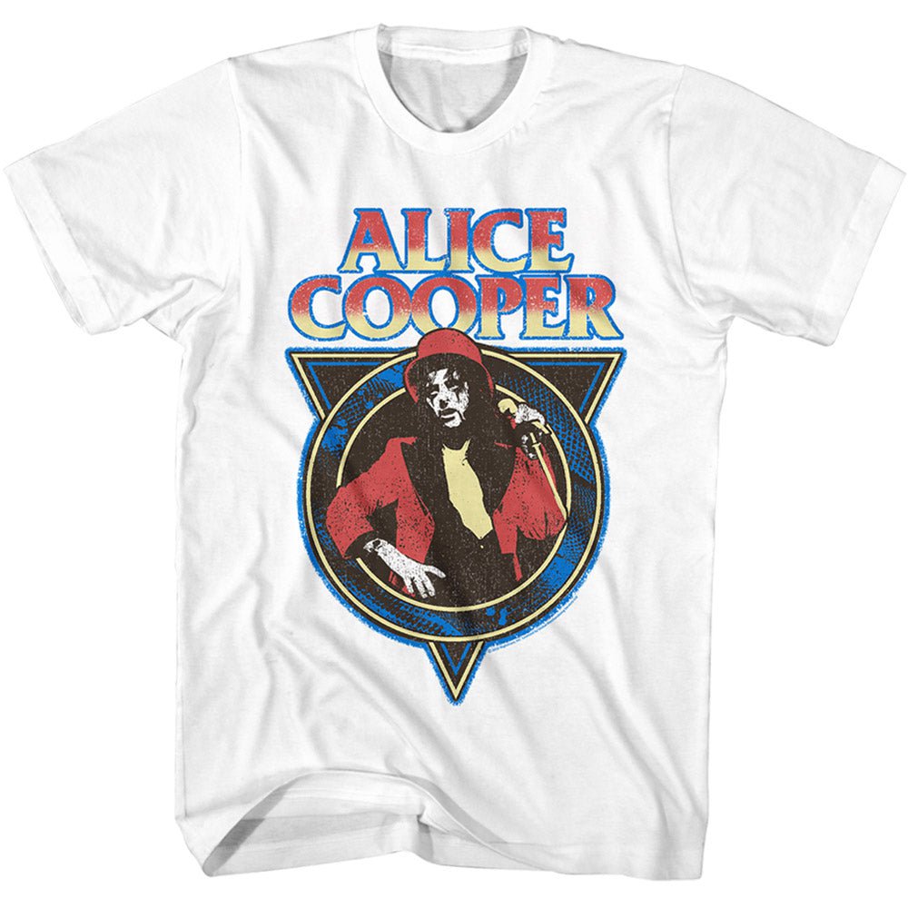 Shirt Alice Cooper Welcome White Slim Fit T-Shirt