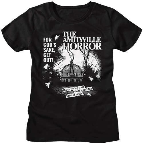 Amityville Horror Get Out Women's T-Shirt AH517-301S, AH517-301M, AH517-301L, AH517-301XL, AH517-301XXL