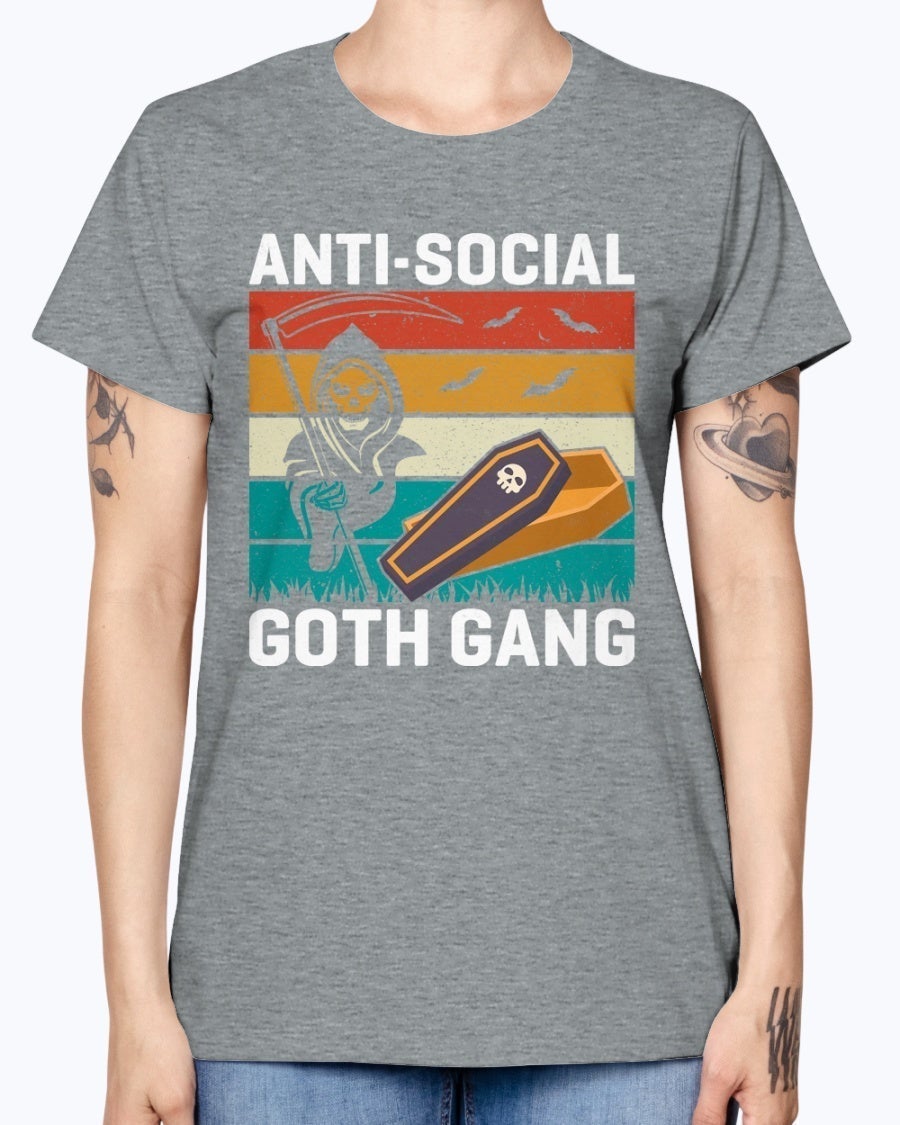 Light Steel / S Anti Social Goth Gang Women's T-Shirt FUEL-5F49EF5
