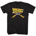 Back to the Future Flame Tracks Logo Slim Fit T-Shirt