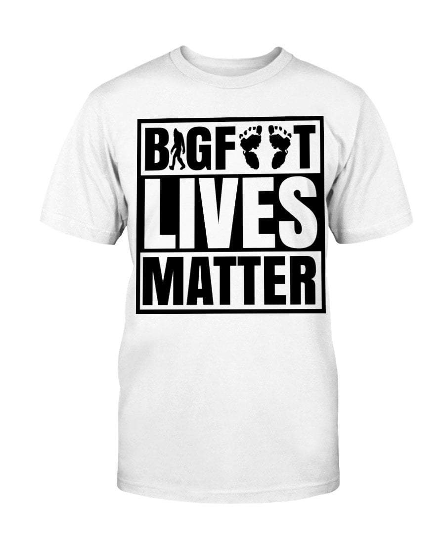 White / S Bigfoot Lives Matter T-Shirt FUEL-D7FE245