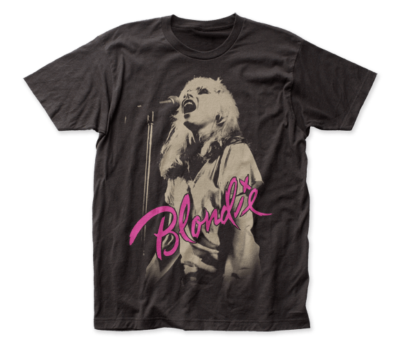 S Blondie Mic Black Slim Fit T-Shirt