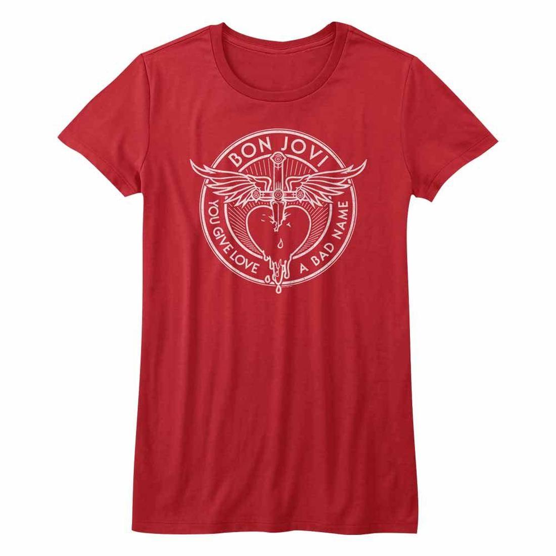Bon Jovi Bad Name Red Women's T-Shirt