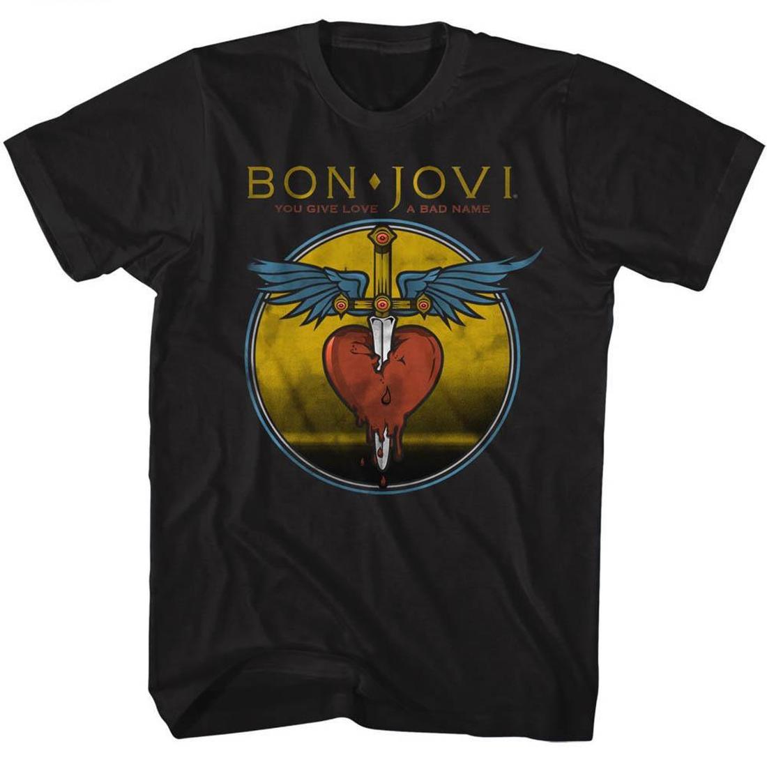 Bon Jovi Bad Name Slim Fit T-Shirt