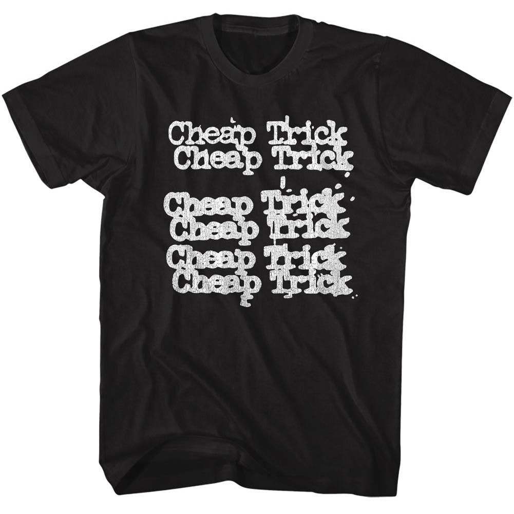 Cheap Trick Classic Repeat Logo Slim Fit T-Shirt