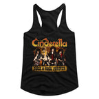 Cinderella Forever Band Photo Juniors Racer Back Tank Top