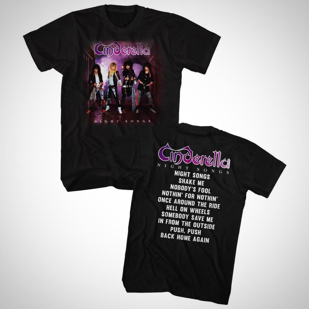 Cinderella Night Songs Album Slim Fit T-Shirt