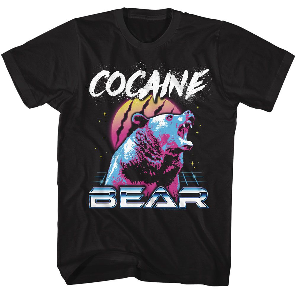 Cocaine Bear 80s Neon Official T-Shirt