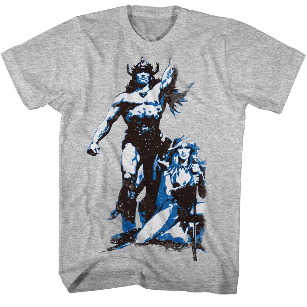 Conan The Barbarian Conan and Valeria Jumbo Print T-Shirt