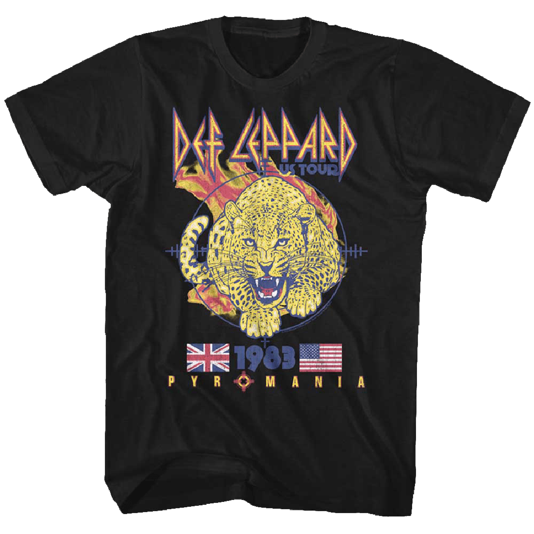 Def Leppard 1983 Pyromania US Tour T-Shirt