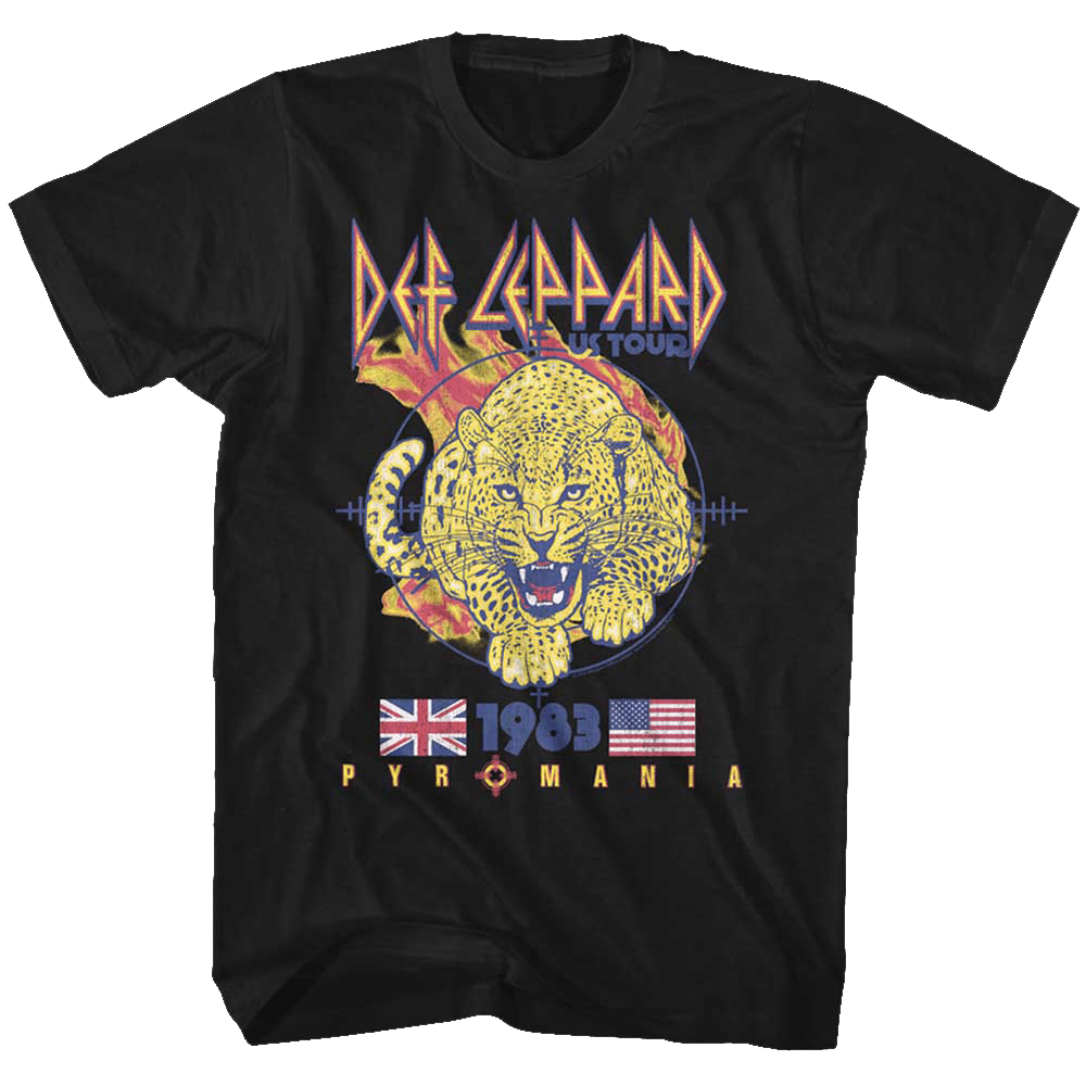 Shirt Def Leppard 1983 Pyromania US Tour T-Shirt