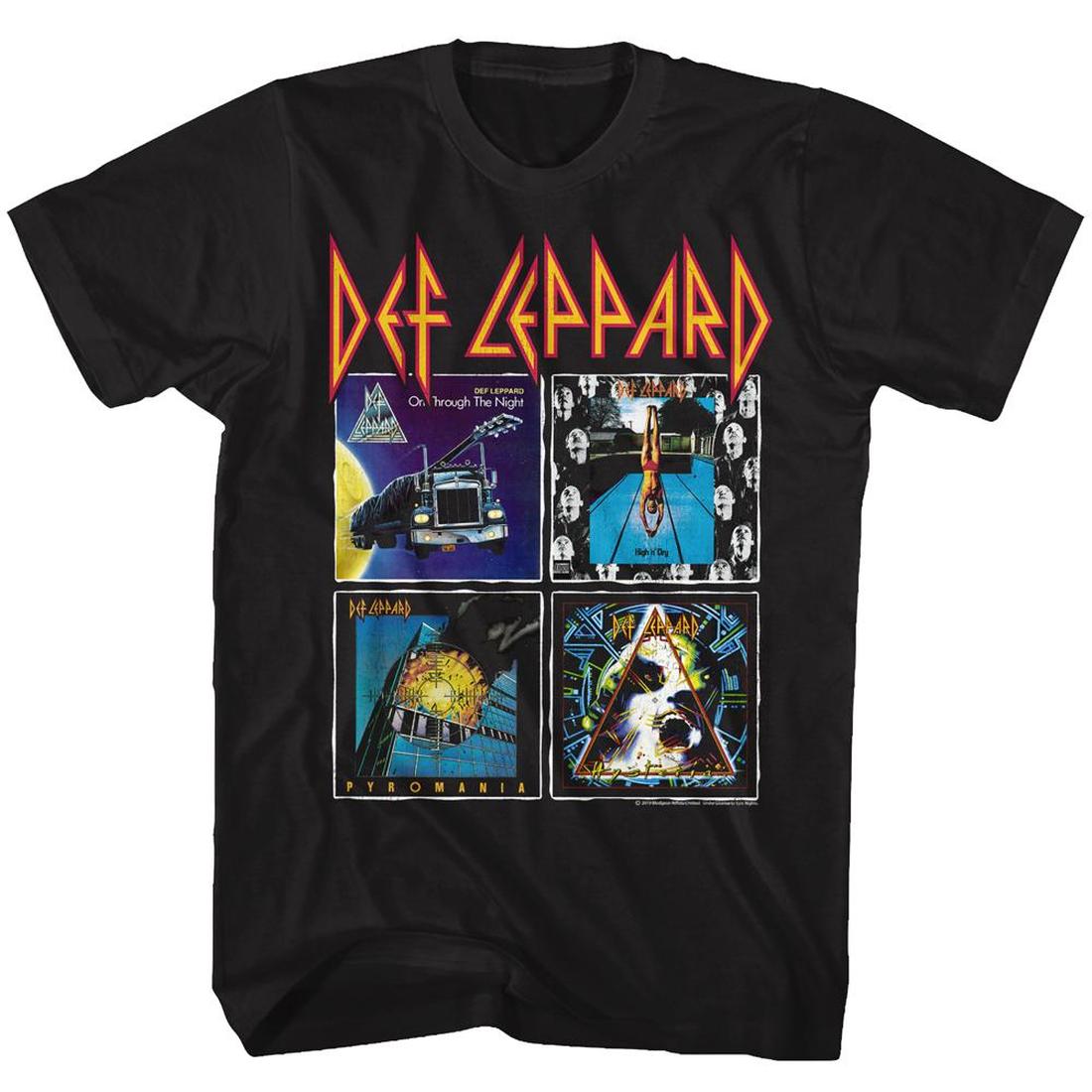 Def Leppard Albums Slim Fit T-Shirt