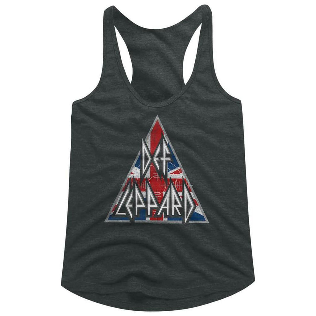 Def Leppard British Logo Juniors Racer Back Tank Top DEF513_316S, DEF513_316M, DEF513_316L, DEF513_316XL, DEF513_316XXL