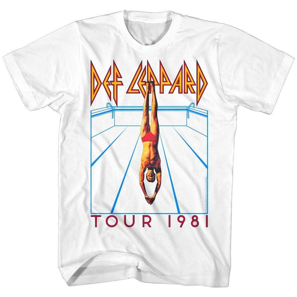 Def Leppard Diver High and Dry 1981 Tour T-Shirt