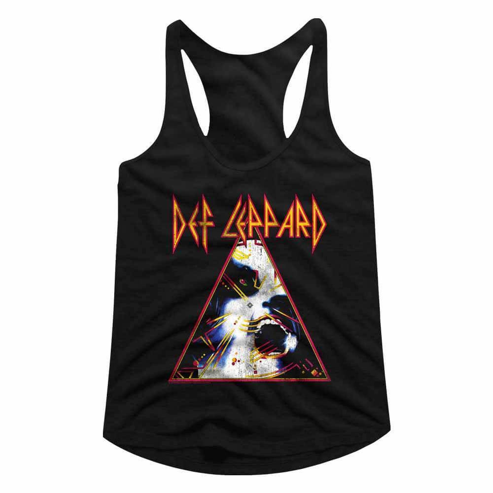 Shirt Def Leppard Hysteria Triangle Juniors Racer Back Tank Top