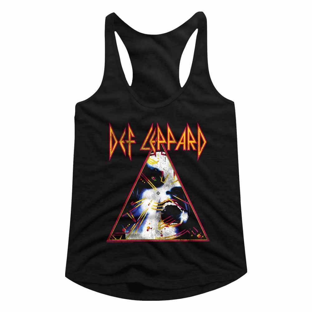 Shirt Def Leppard Hysteria Triangle Juniors Racer Back Tank Top