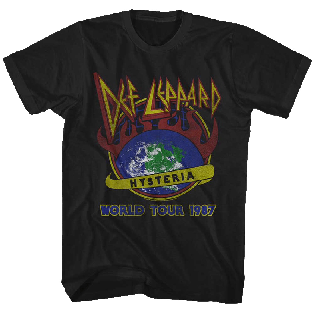 Def Leppard Hysteria World 1987 Tour T-Shirt