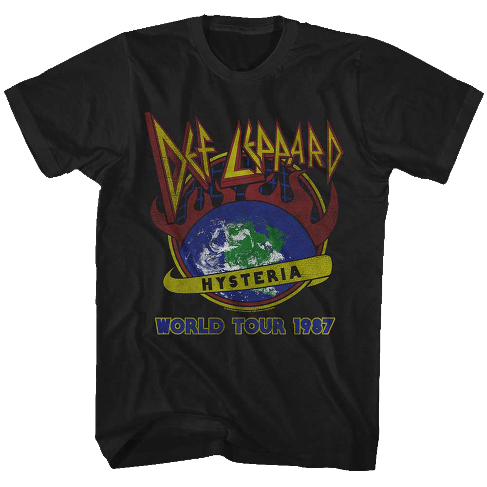 Shirt Def Leppard Hysteria World 1987 Tour T-Shirt