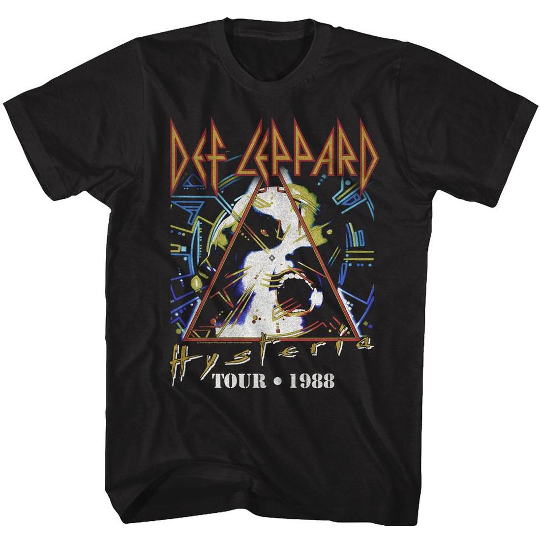 Goodie Two Sleeves Def Leppard Hysteria Band T-Shirt - Women's T-Shirts in Green Goodie Two Sleeves Def Leppard Hysteria Band T-Shirt - Women's T-Shirts in Green