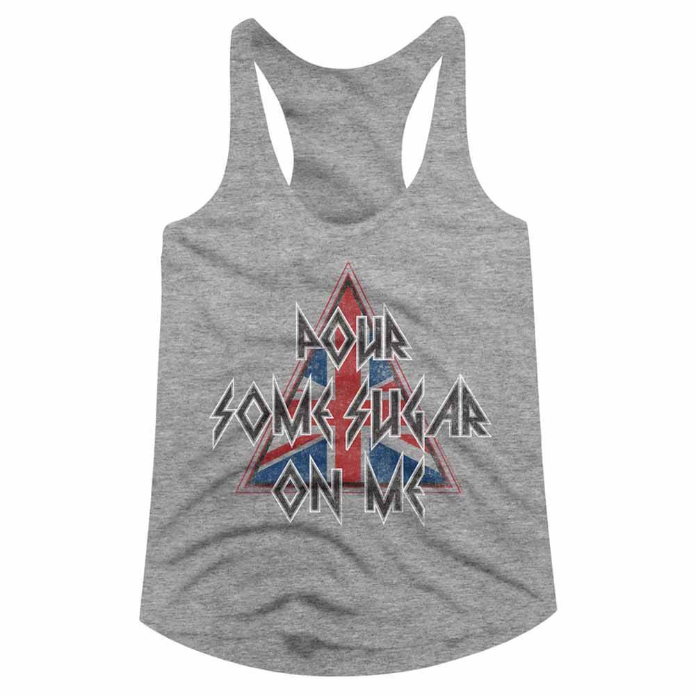 Shirt Def Leppard Pour Some Triangle Juniors Racer Back Tank Top