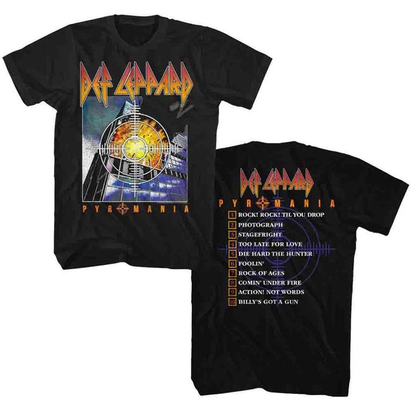 Def Leppard Pyromania Album Tracks T-Shirt