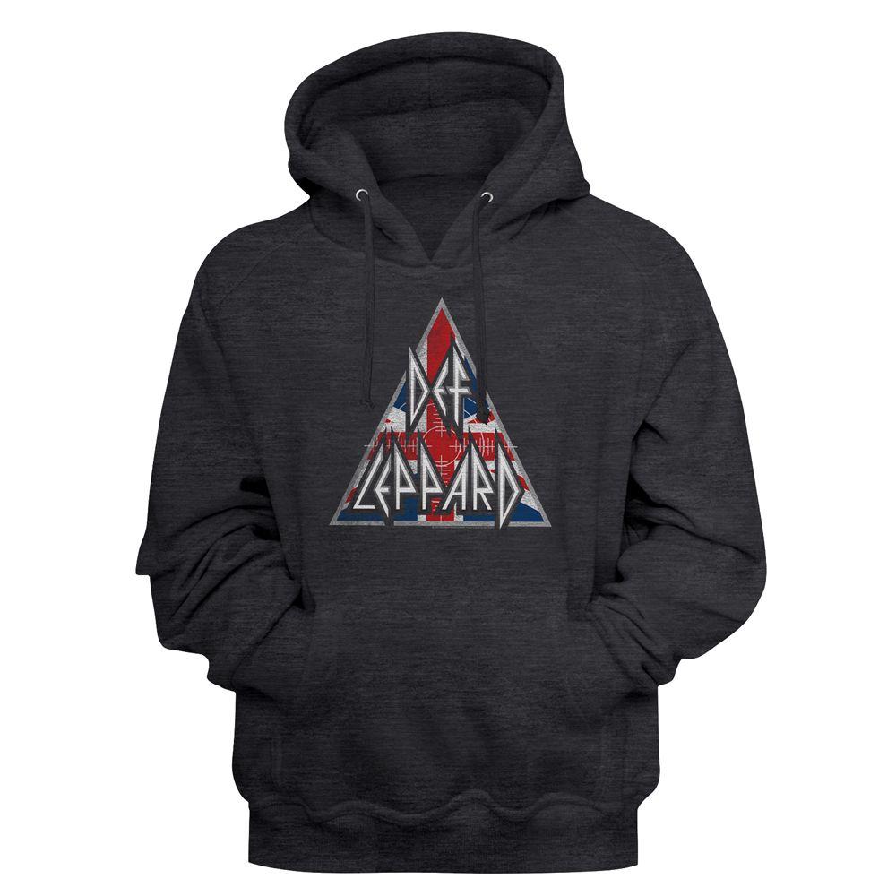 Shirt Def Leppard UK Logo Grey Pullover Hoodie
