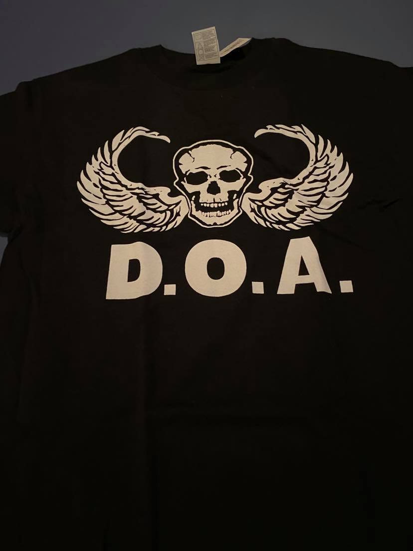 DOA Skull Wings Black T-Shirt