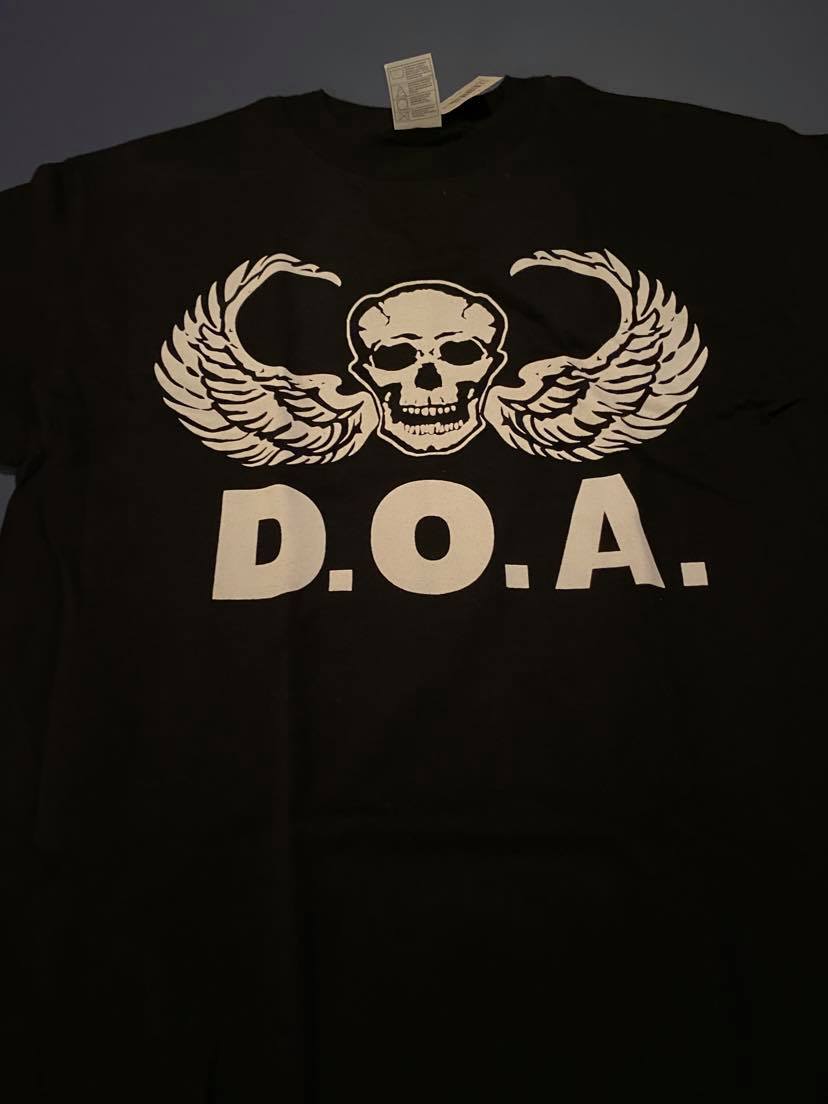 Shirt DOA Skull Wings Black T-Shirt