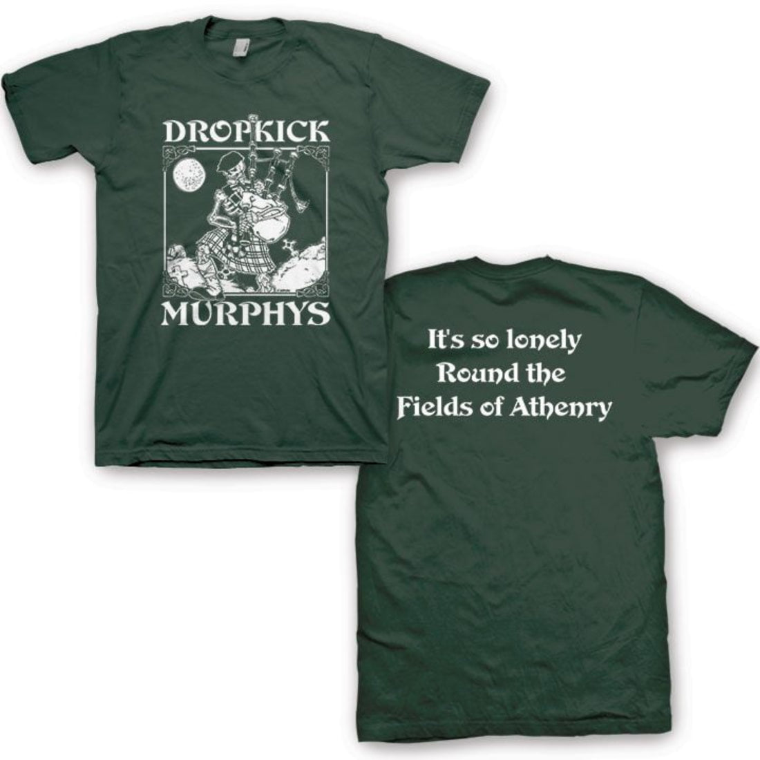 Dropkick Murphys Skeleton Piper Official T-Shirt